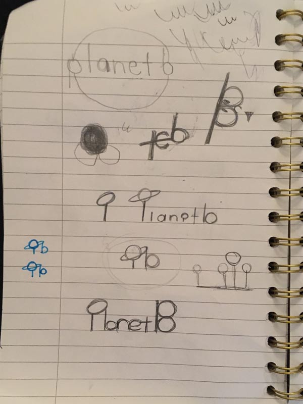 Planet B Logo Sketch