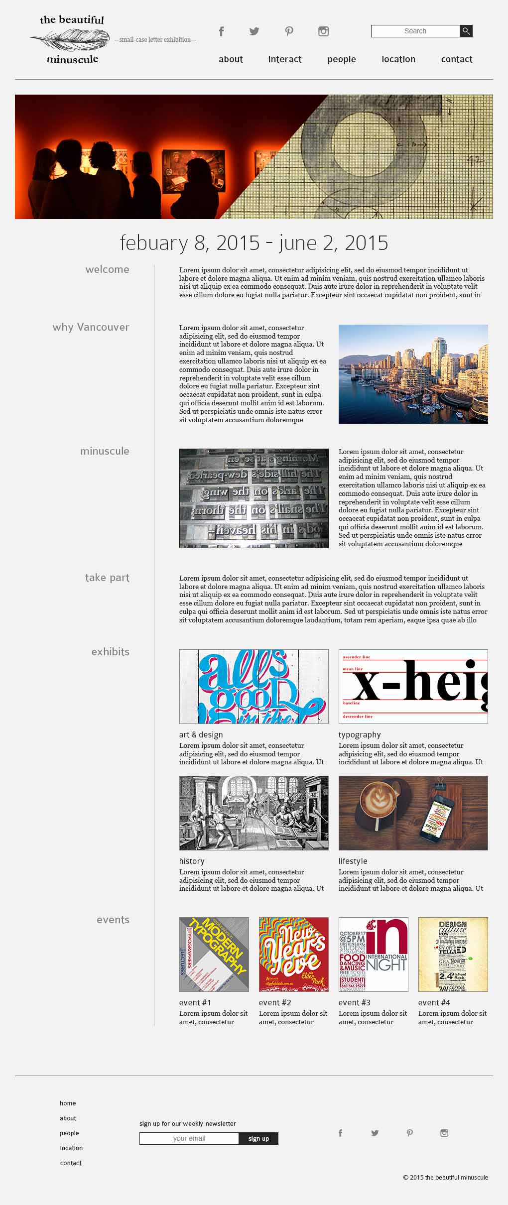 Small is Beautiful Event Website Design Mockup Composite 2
