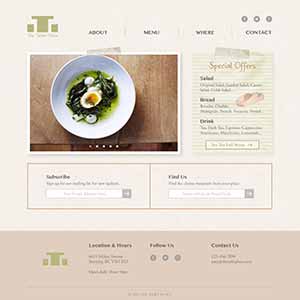 The Table Place Website Design Mockup